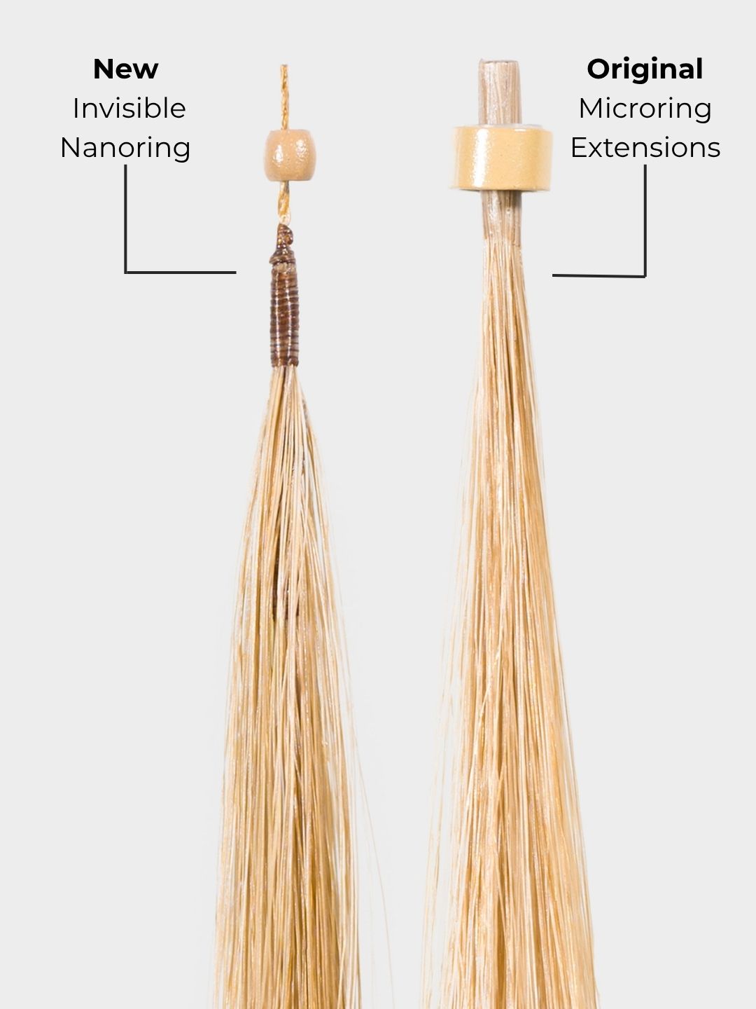 20 Invisible Nanoring Extensions 50cm – Professional Quality