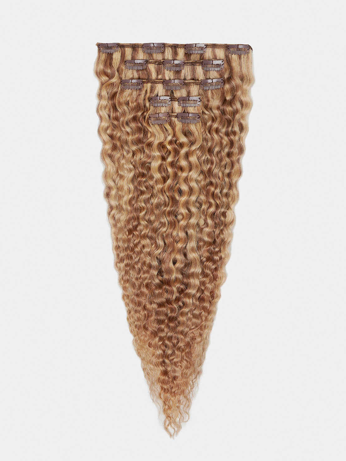 Clip in Extensions - luxury Qualität - 130 Gramm 5-teilig - 55cm - CURLY m8/26 variant detail image - e2efe373eb3b5a08751c9fda8c34a0a2dc5091afad23398af3162dcbd170718a