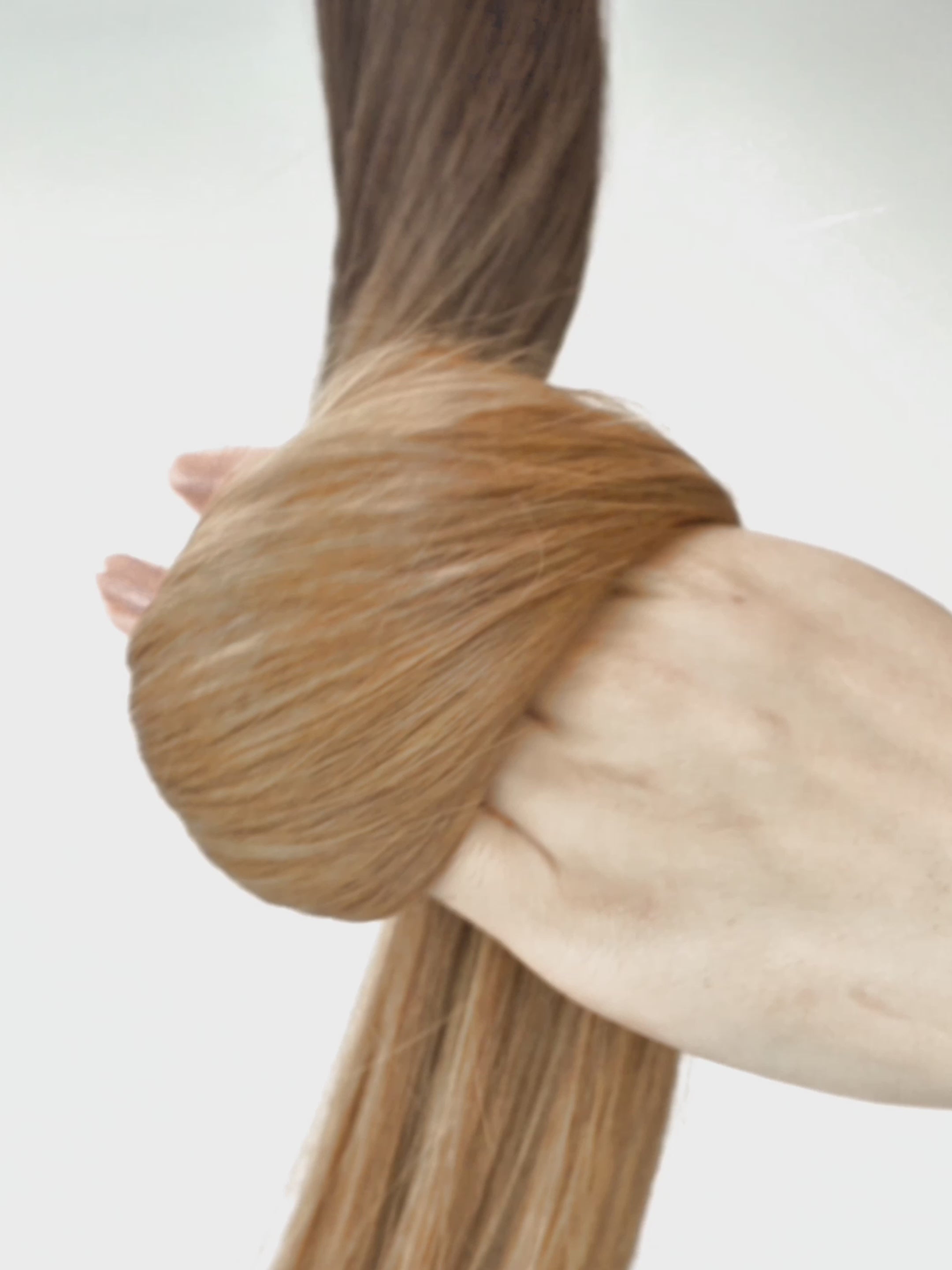 T6/27 ombré schokobraun & Karamellblond, T6/27 ombre chocolate brown & caramel blonde, T6/27 ombré brun chocolat & blond caramel